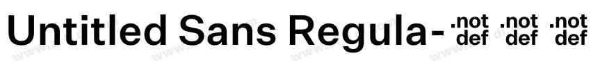 Untitled Sans Regula字体转换